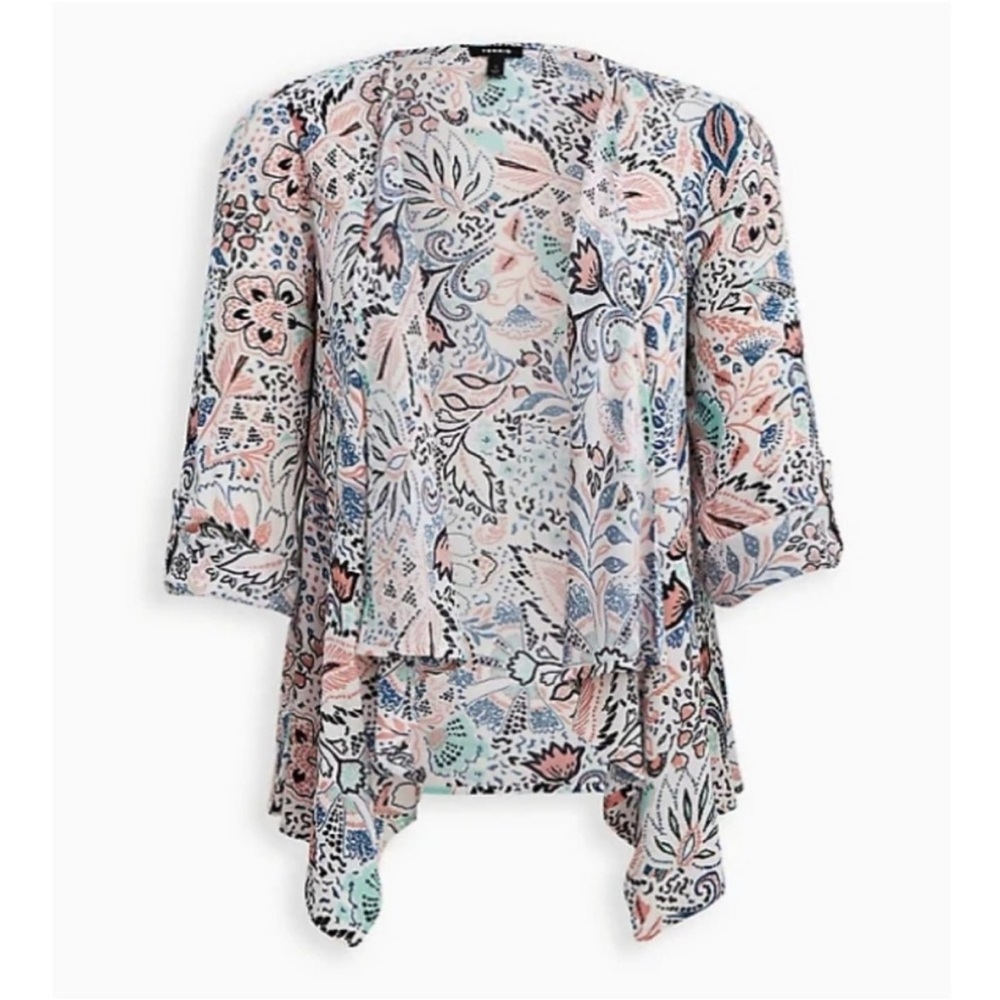 Torrid Gauze Kimono Paisley